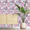Cranes With Pink Peonies Wallpaper