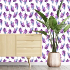 Purple Feather Wallpaper