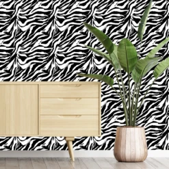 Zebra Print Wallpaper
