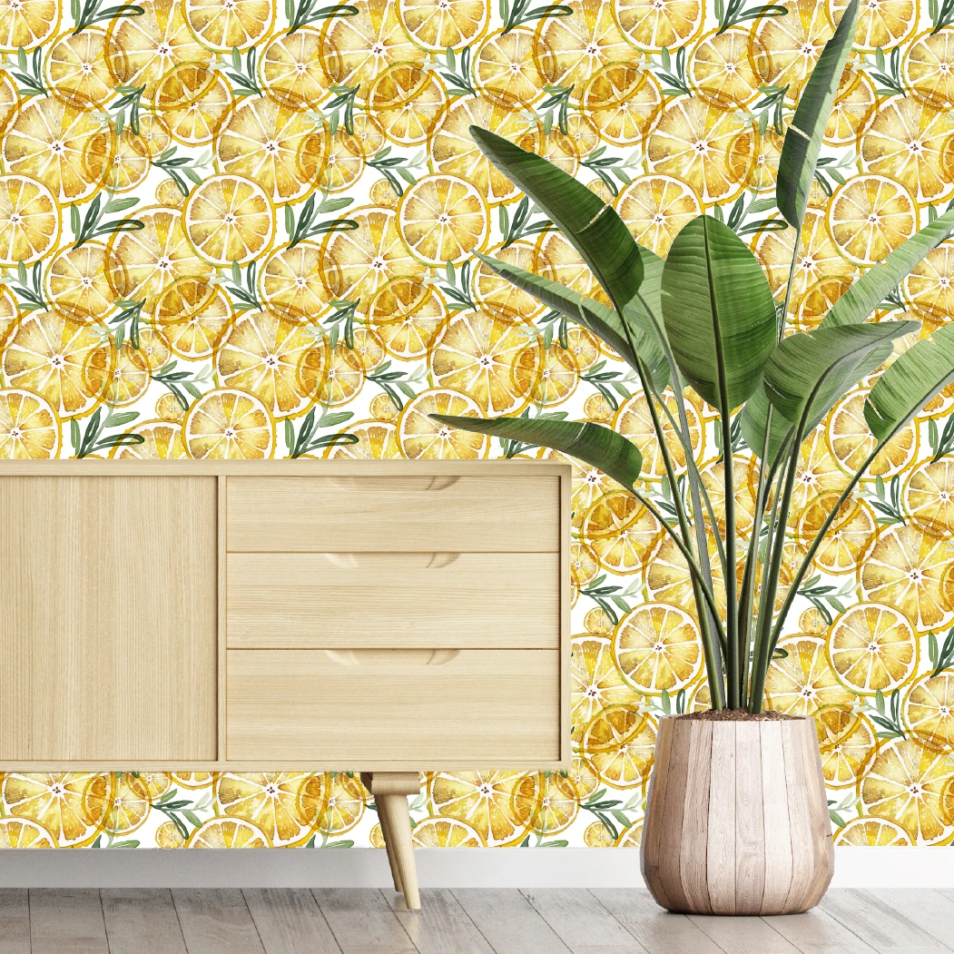 Lemon Preserve Wallpaper