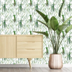 Green Grasshopper Wallpaper