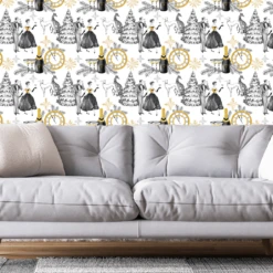 Champagne Christmas Wallpaper