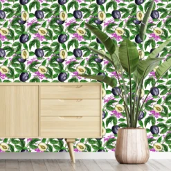 Purple People Plum Wallpaper