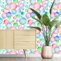 Rainbow Bubbles Wallpaper