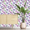 Purple Peonies Wallpaper