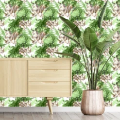 Tropical Rhino Wallpaper