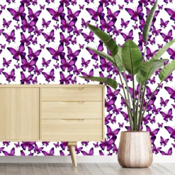 Royal Purple Butterfly Wallpaper