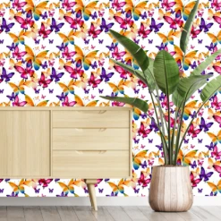 Rainbow Bright Butterfly Wallpaper