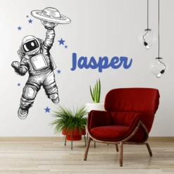 Captain Space 'Personalised' Wall Decal Set (6 Colours)