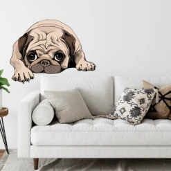 Precious Pug Wall Decal