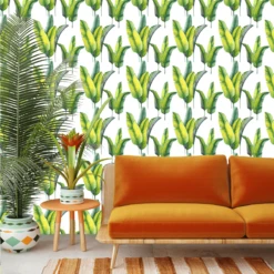 Bunch O' Banana Leaf Wallpaper