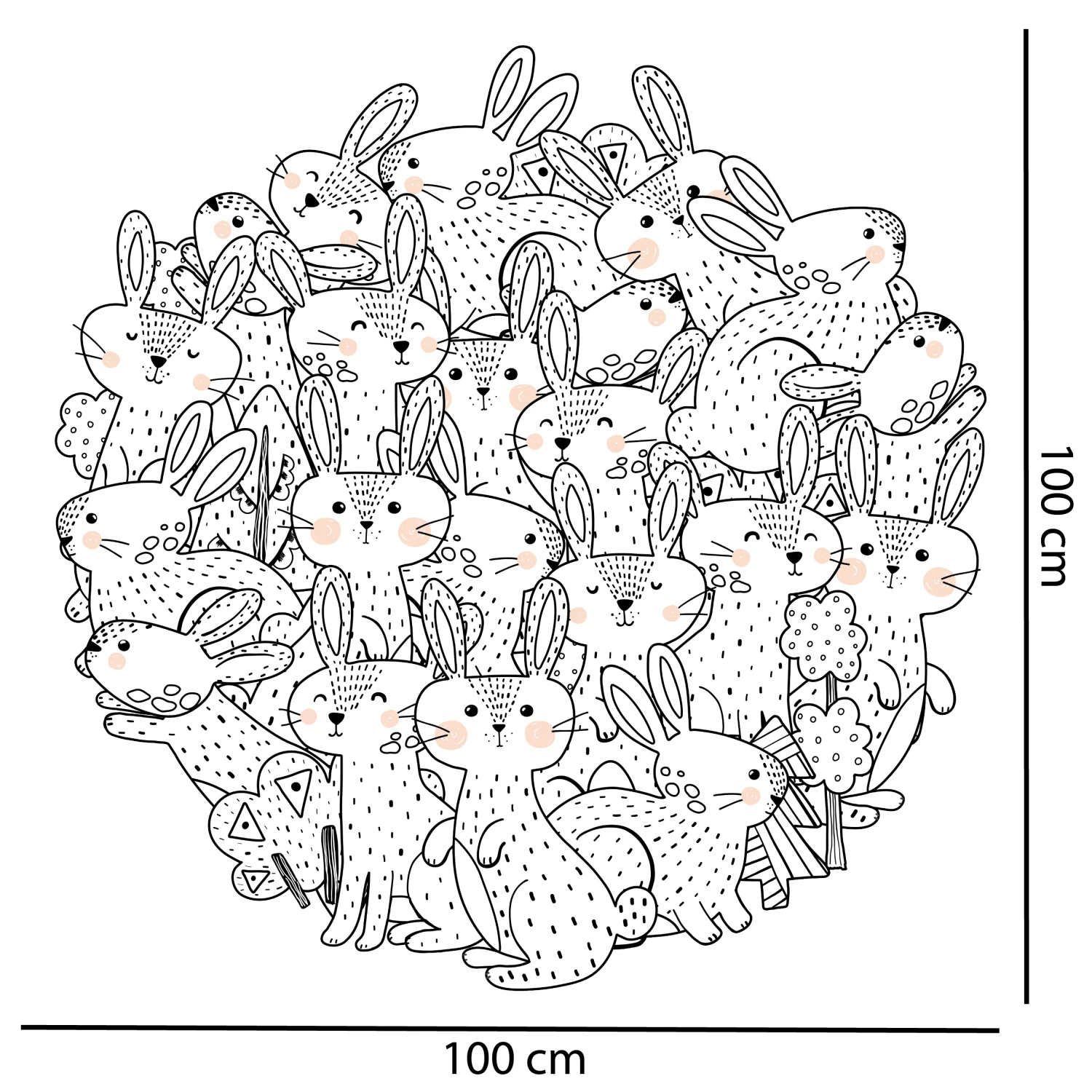 Bundle Of Bunnies Wall Decal - Image 3
