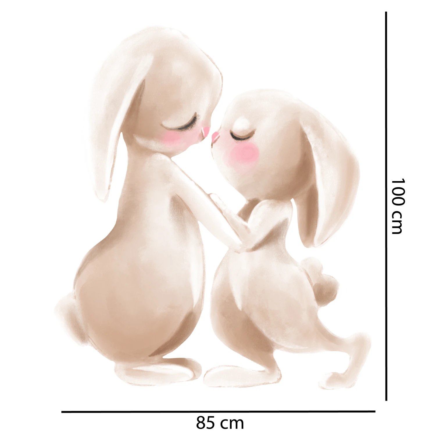 Bunny Kiss Wall Decal - Image 2