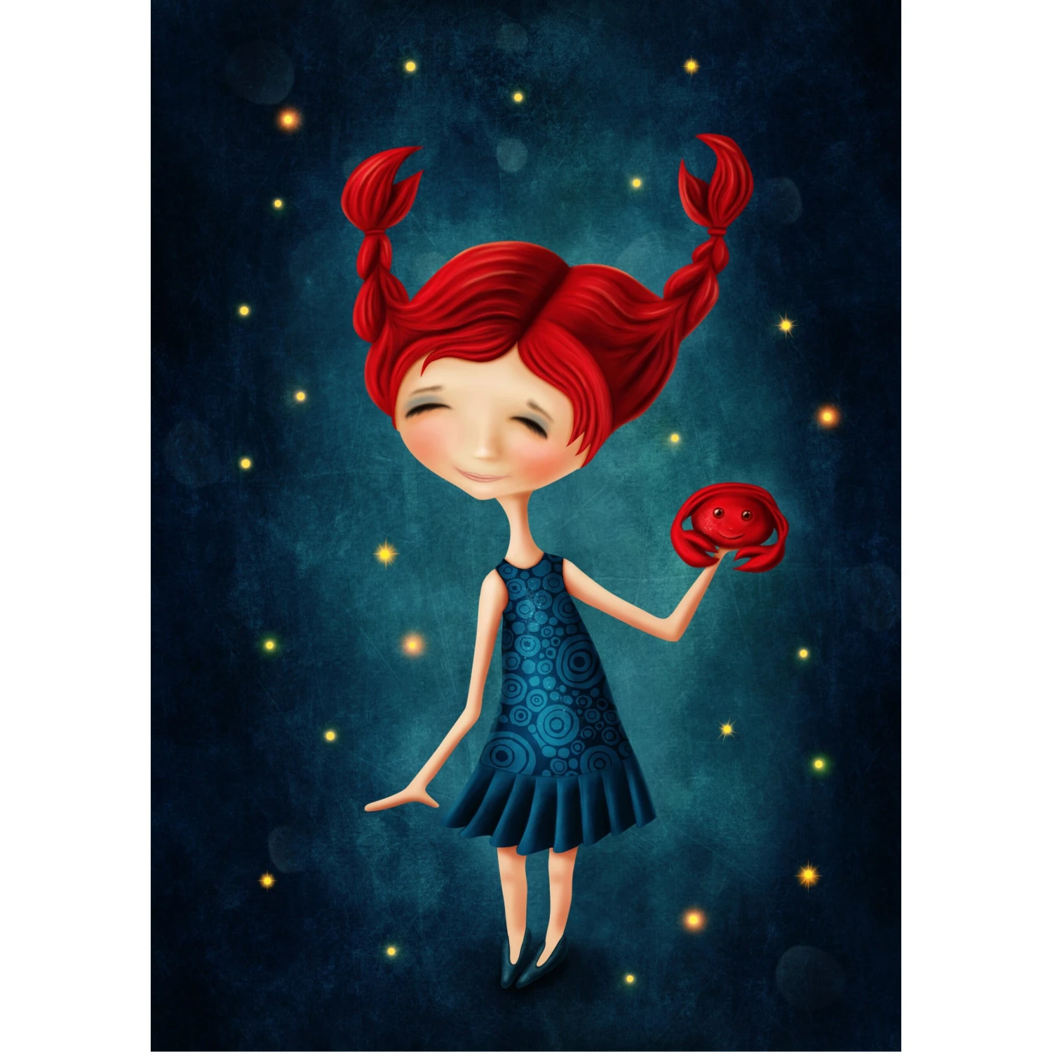 Zodiac Star Sign Cancer Wall Art - Image 2