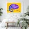 Tropical Yellow Chameleon Wall Art