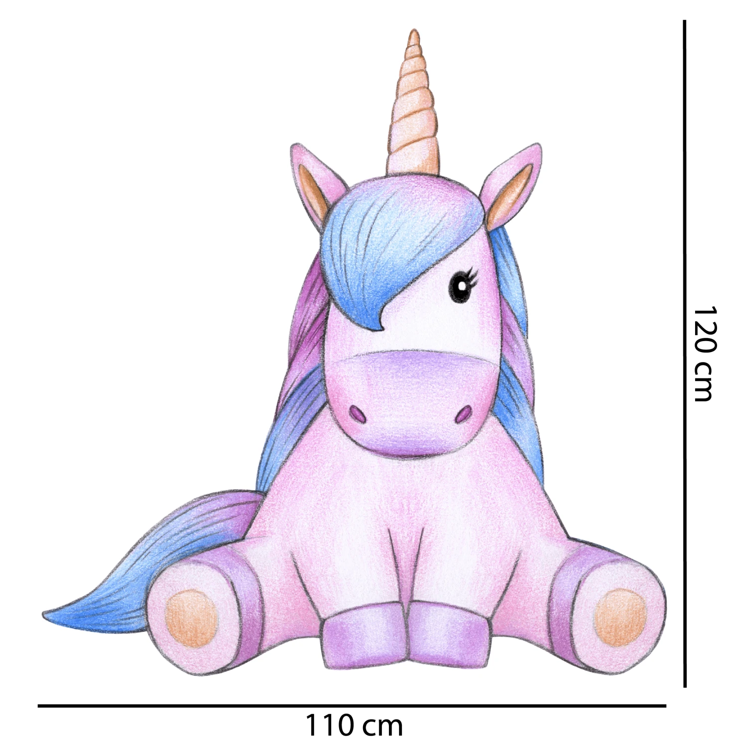 Dozer The Unicorn Wall Decal - Image 2