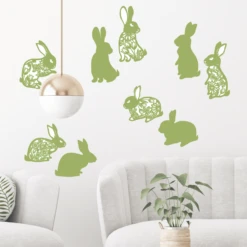 Shadow Bunnies Wall Decal (6 Colours)