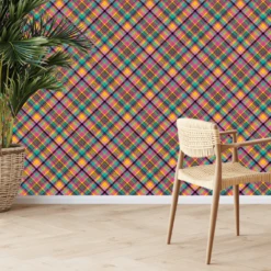 Funky Tartan Wallpaper