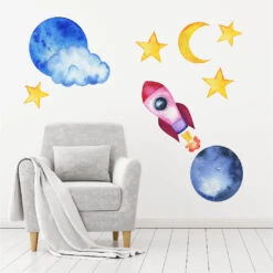 Stars And Space Wall Decal Set