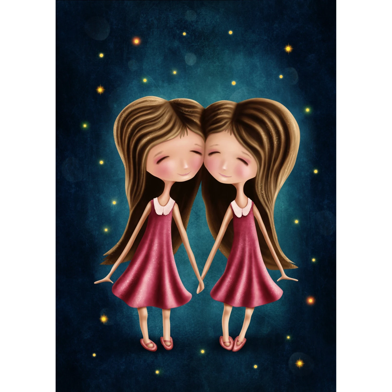 Zodiac Star Sign Gemini Wall Art - Image 2
