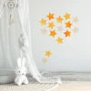 Golden Star Wall Decal Set