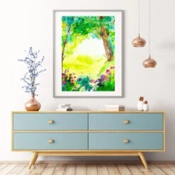 Green & Gold Garden Wall Art