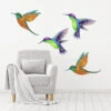 Humming Bird Wall Decal Set
