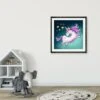 Leaping Unicorn Wall Art