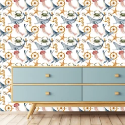 Maritime Ocean Life Wallpaper