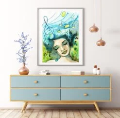 Melody Watercolour Wall Art