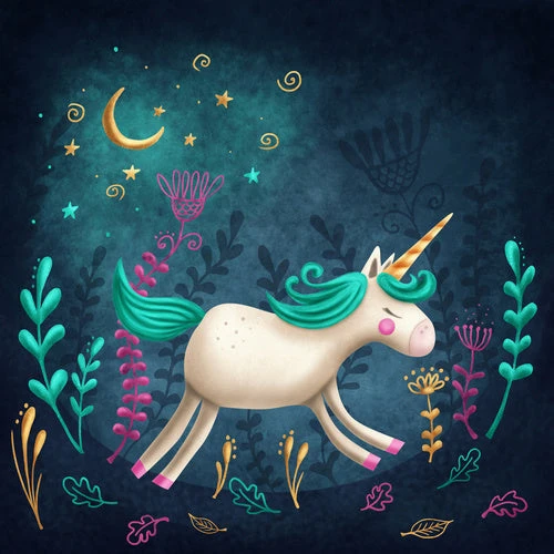 Midnight Unicorn Wall Art - Image 2
