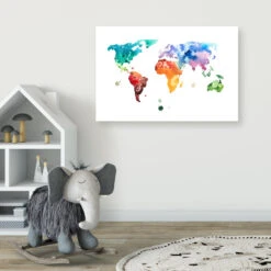 World Map Wall Art