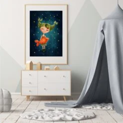 Zodiac Star Sign Pisces Wall Art