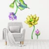 Fabulous Flower Wall Decals Set