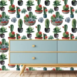 Prickly Pots Wallpaper