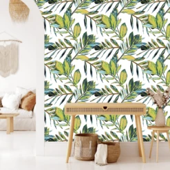 Retro Botanical Wallpaper