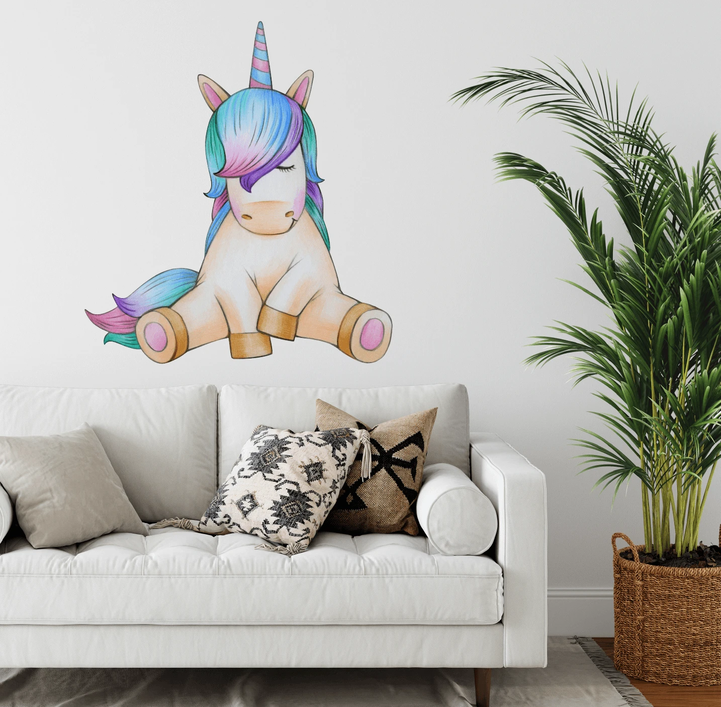 Unicorn Shy Guy Wall Decal