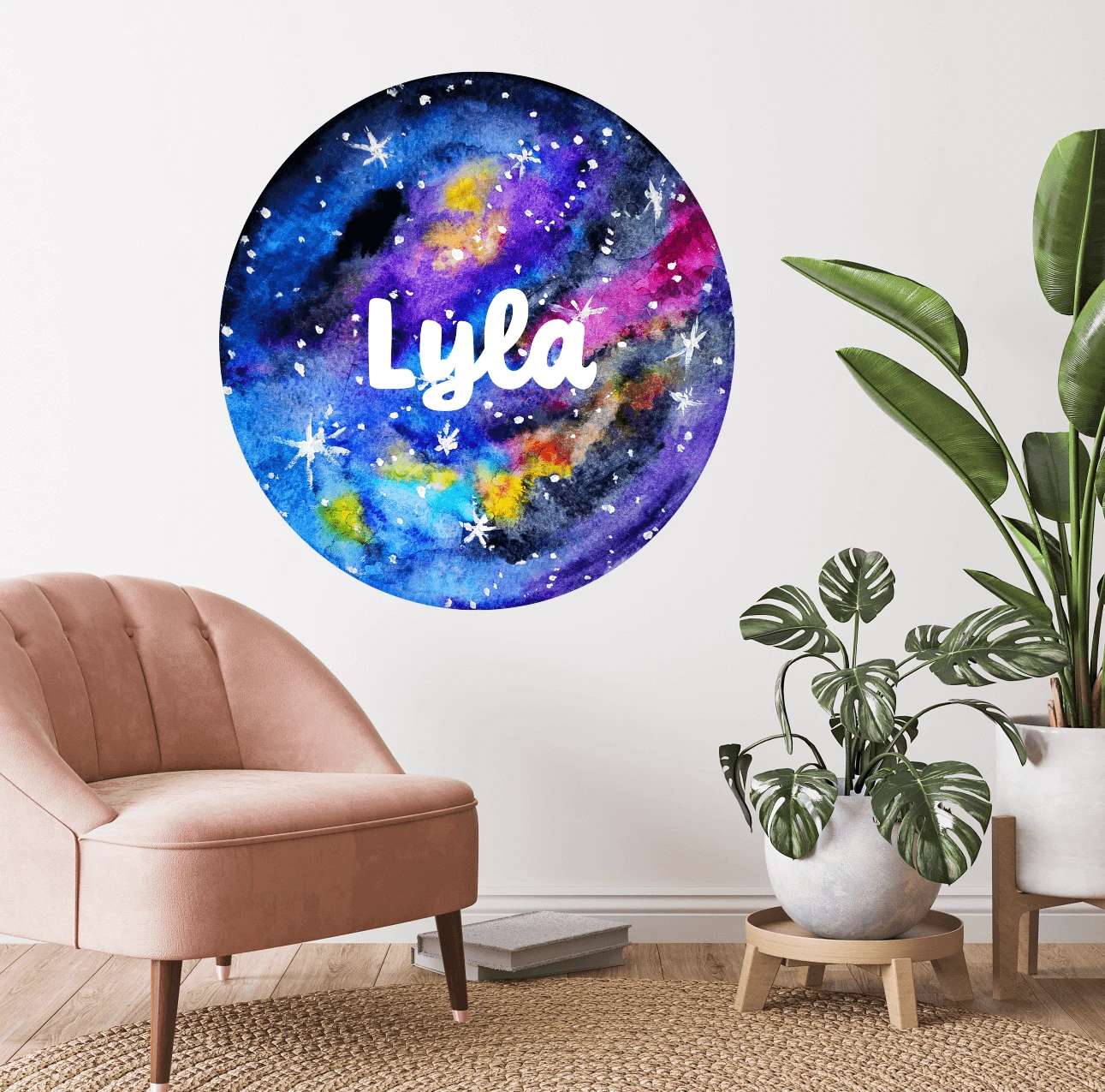 Space Galaxy 'Personalised' Wall Decals