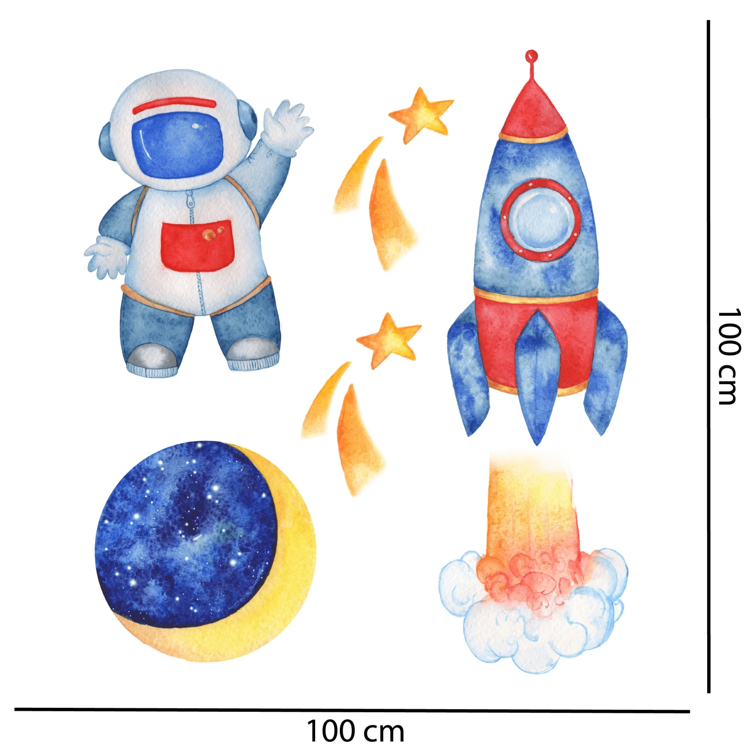 Space Life Wall Decal Set - Image 2