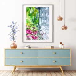 Summer Forest Watercolour Wall Art