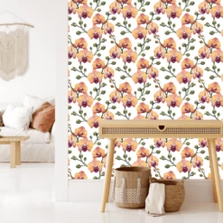 Sunset Yellow Orchid Wallpaper