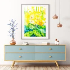Sunshine Garden Watercolour Wall Art