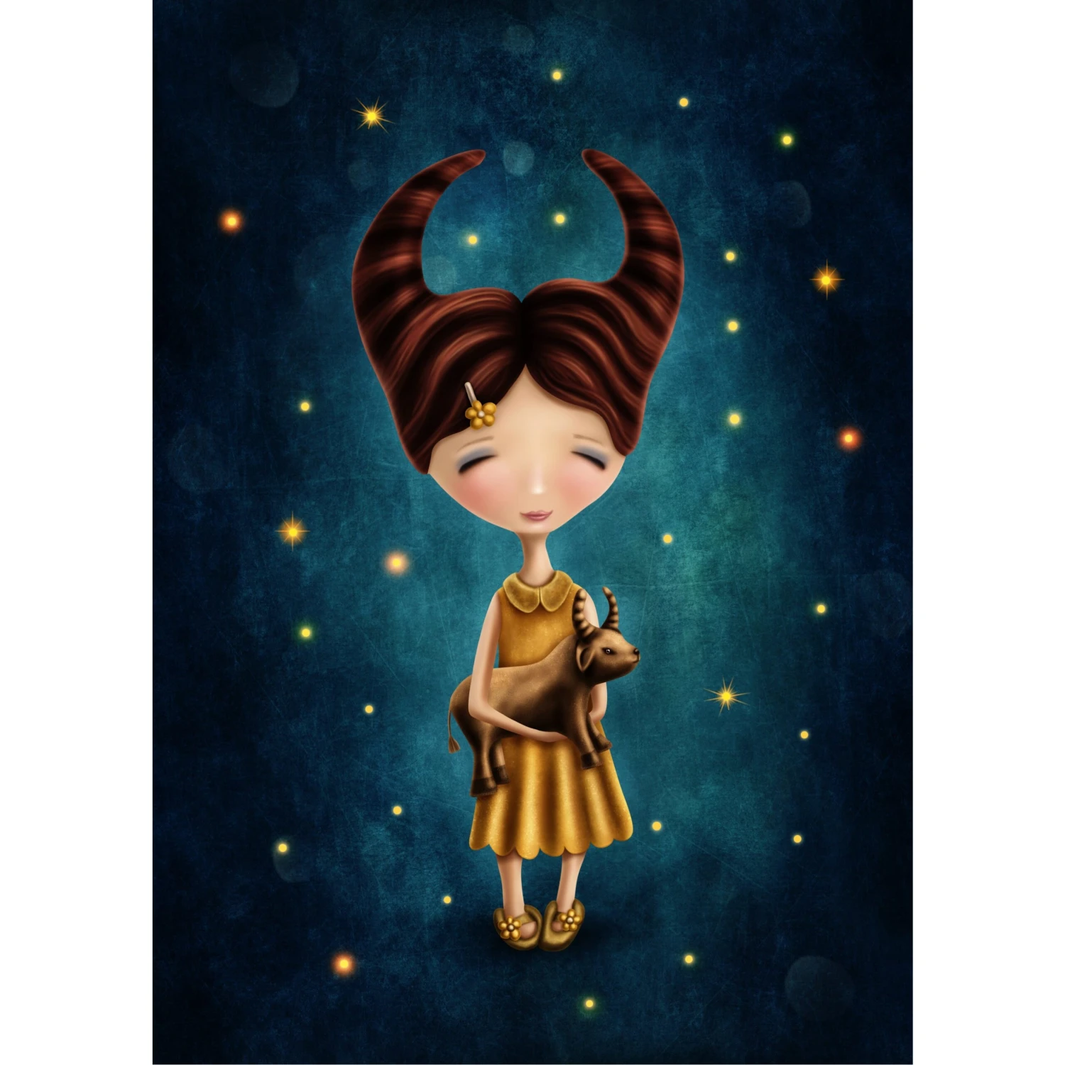 Zodiac Star Sign Taurus Wall Art - Image 2