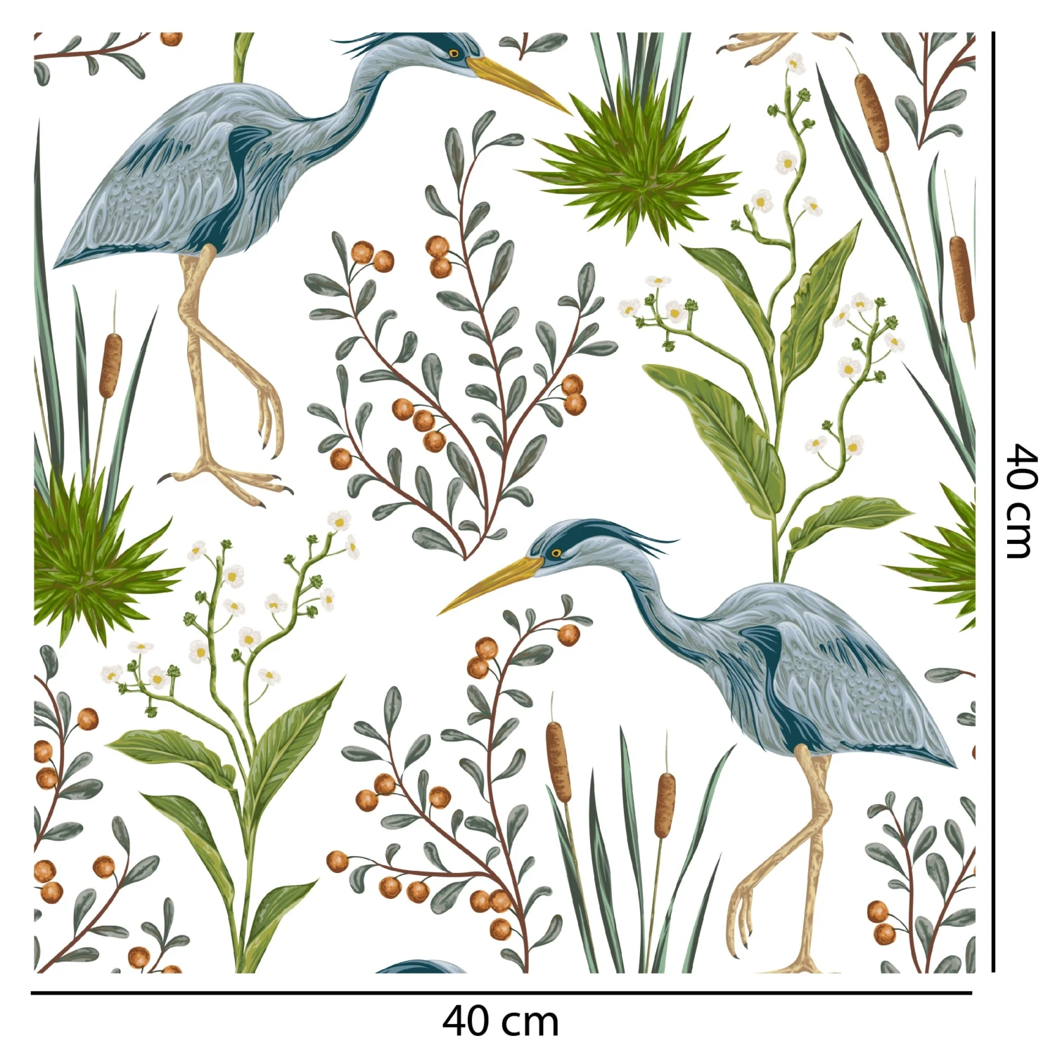 Vintage Heron Wallpaper - Image 2