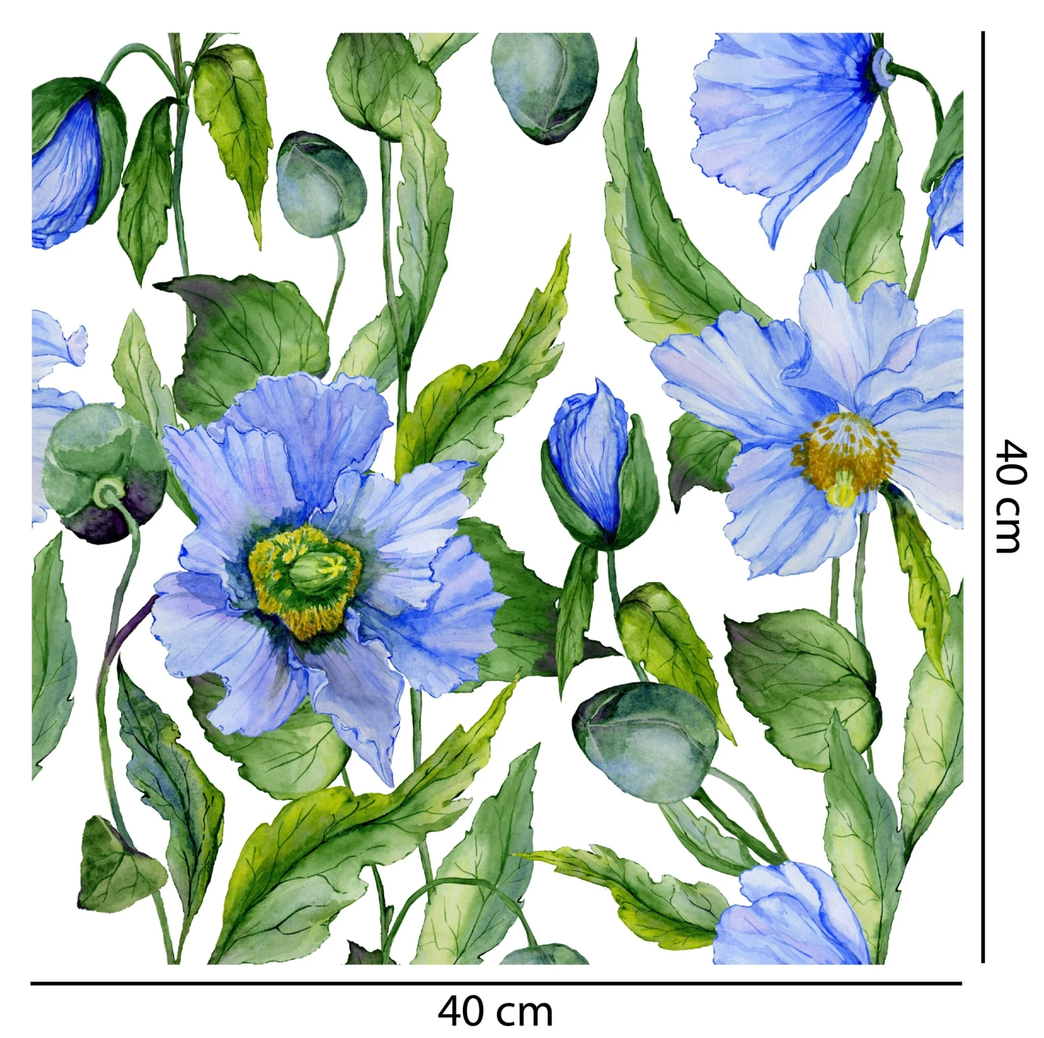 Poppy Blues Wallpaper - Image 2