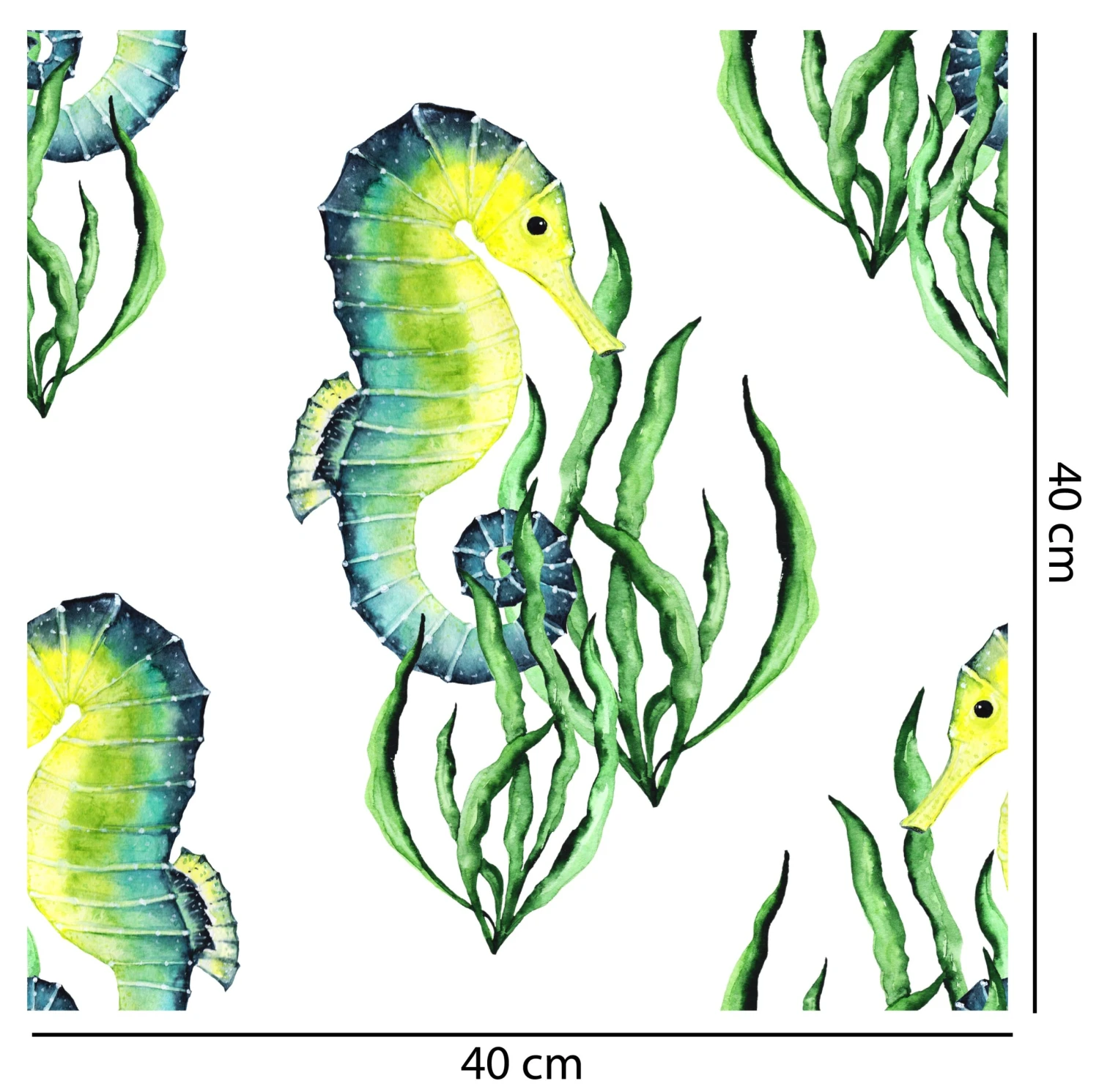 Green Seahorse Wallpaper - Image 2