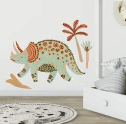 Dinosaur Tri Green Wall Decal