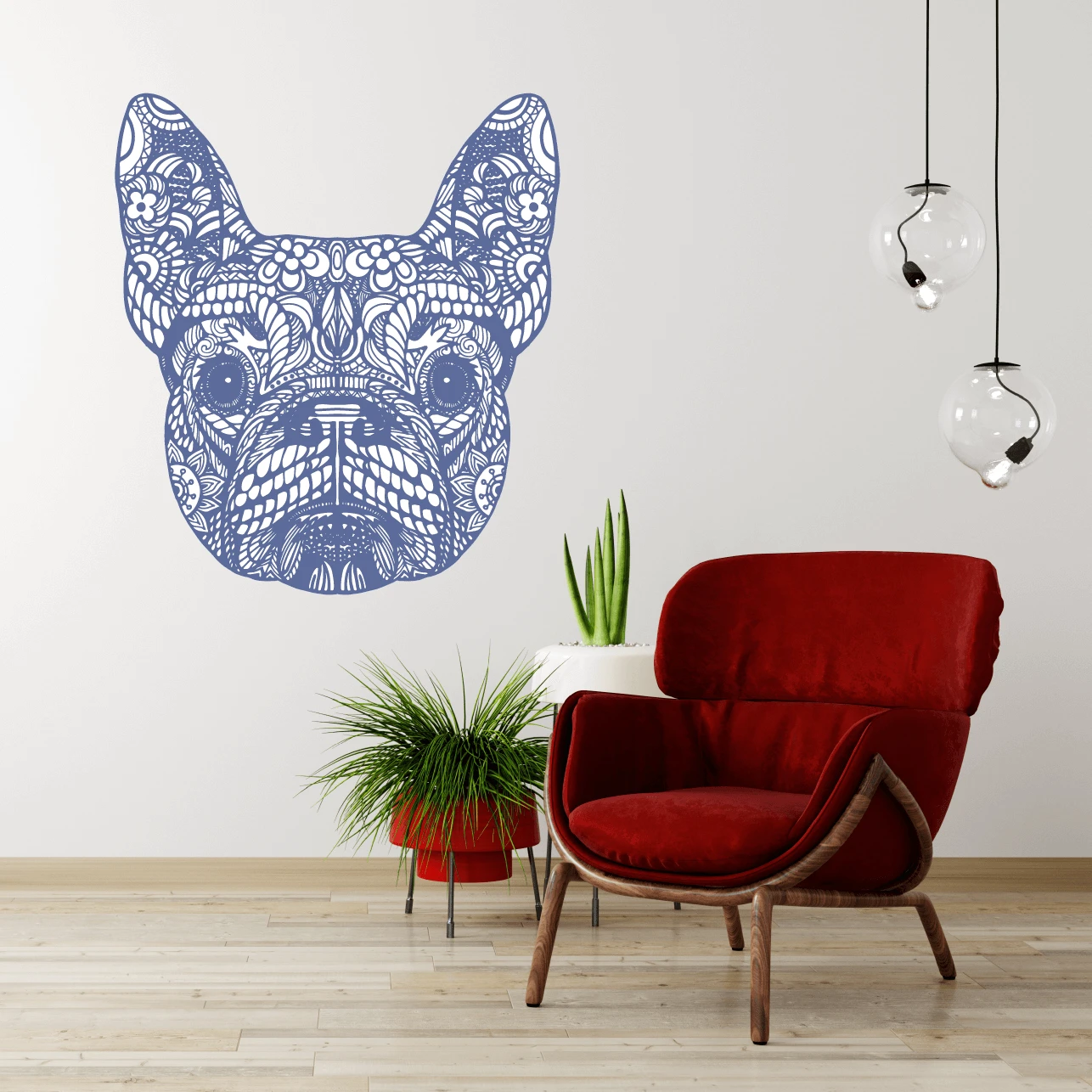 Tribal Poochie Pack Wall Decal (4 Colours) - Image 2