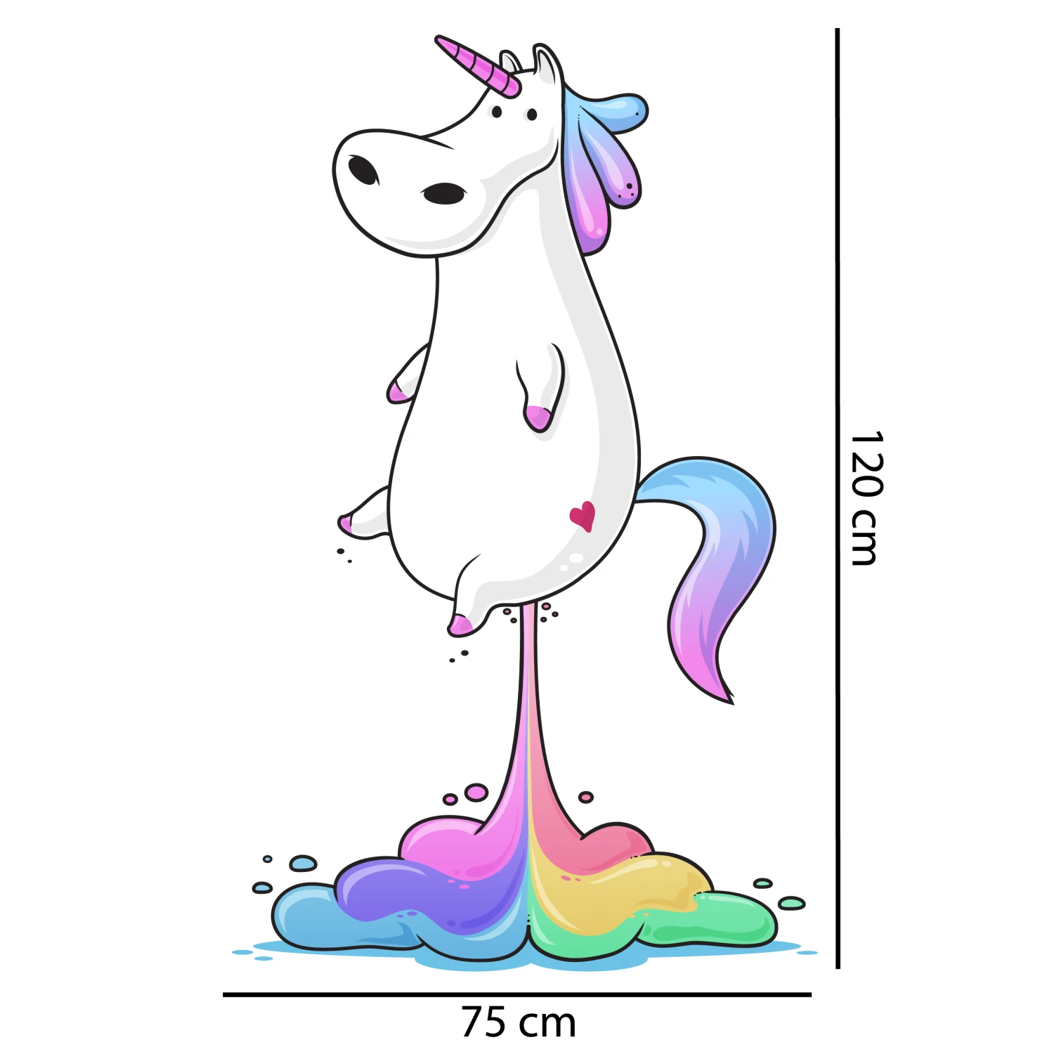 Unicorn Fart Power Wall Decal - Image 2