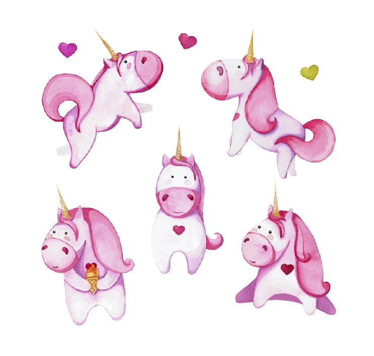 Unicorn Fun Wall Decal Set - Image 2